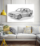 E30 M3 by steve pearcy on GIANT ART - black digital drawing