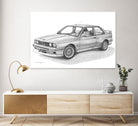 E30 M3 by steve pearcy on GIANT ART - black digital drawing