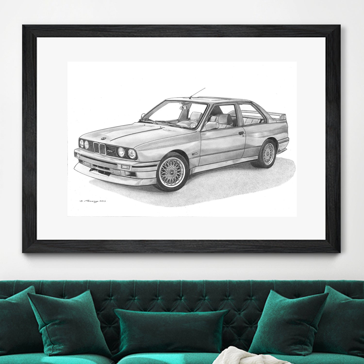 E30 M3 by steve pearcy on GIANT ART - black digital drawing