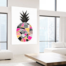 Pretty Pineapple by Elisabeth Fredriksson on GIANT ART - pink digital painting