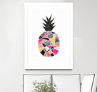 Pretty Pineapple by Elisabeth Fredriksson on GIANT ART - pink digital painting