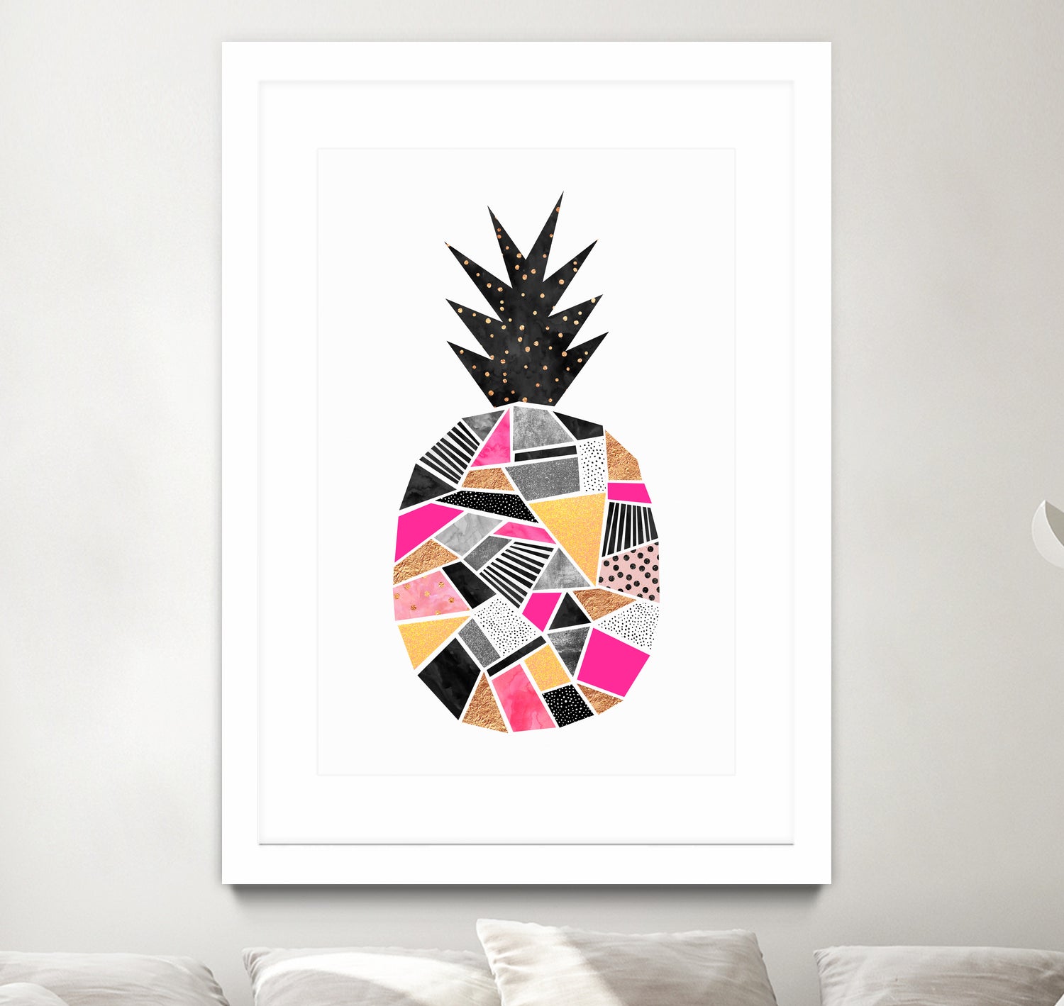 Pretty Pineapple by Elisabeth Fredriksson on GIANT ART - pink digital painting