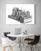 Redbubble Kenworth W900 by steve pearcy on GIANT ART - white digital painting