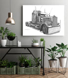 Redbubble Kenworth W900 by steve pearcy on GIANT ART - white digital painting