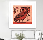 Athena's Owl by Scott Partridge on GIANT ART - red mixed media