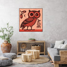 Athena's Owl by Scott Partridge on GIANT ART - red mixed media