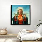 The Golden Girls Betty White Jesus Christ by Nguyet Nguyen Thi Bich on GIANT ART - white digital drawing