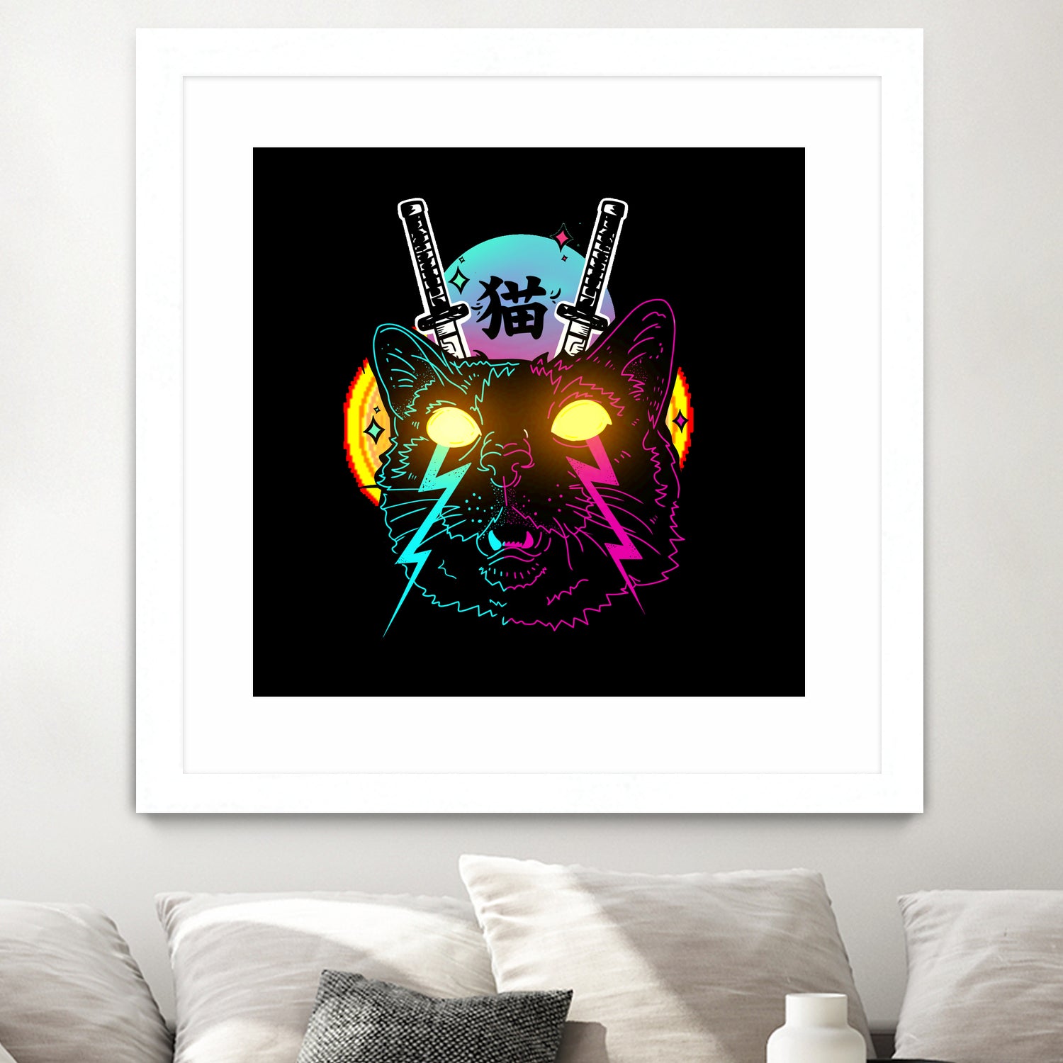 Cyber Cat by Tri Haryadi on GIANT ART - black digital drawing