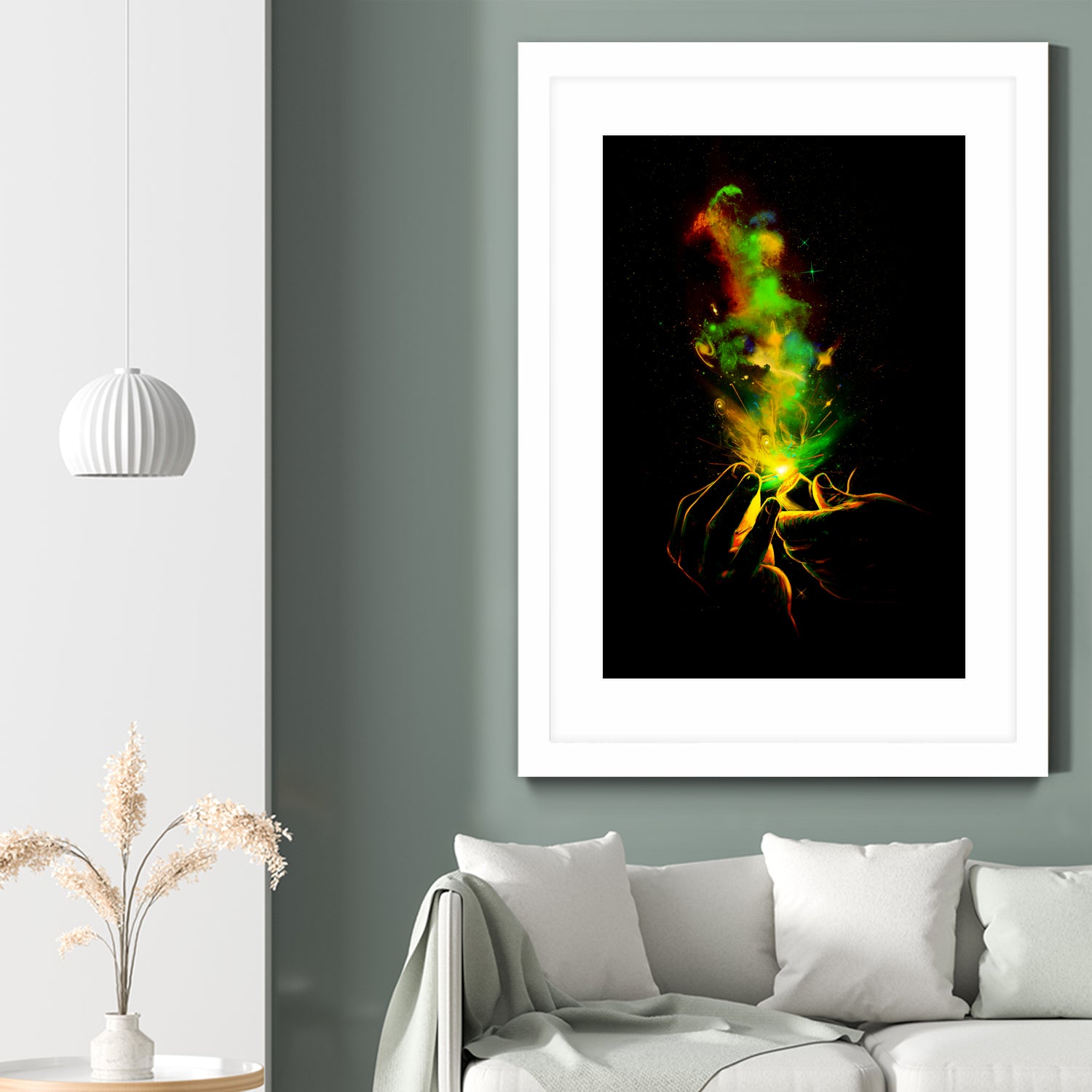 Light It Up by Francis Mi Oza on GIANT ART - green digital drawing