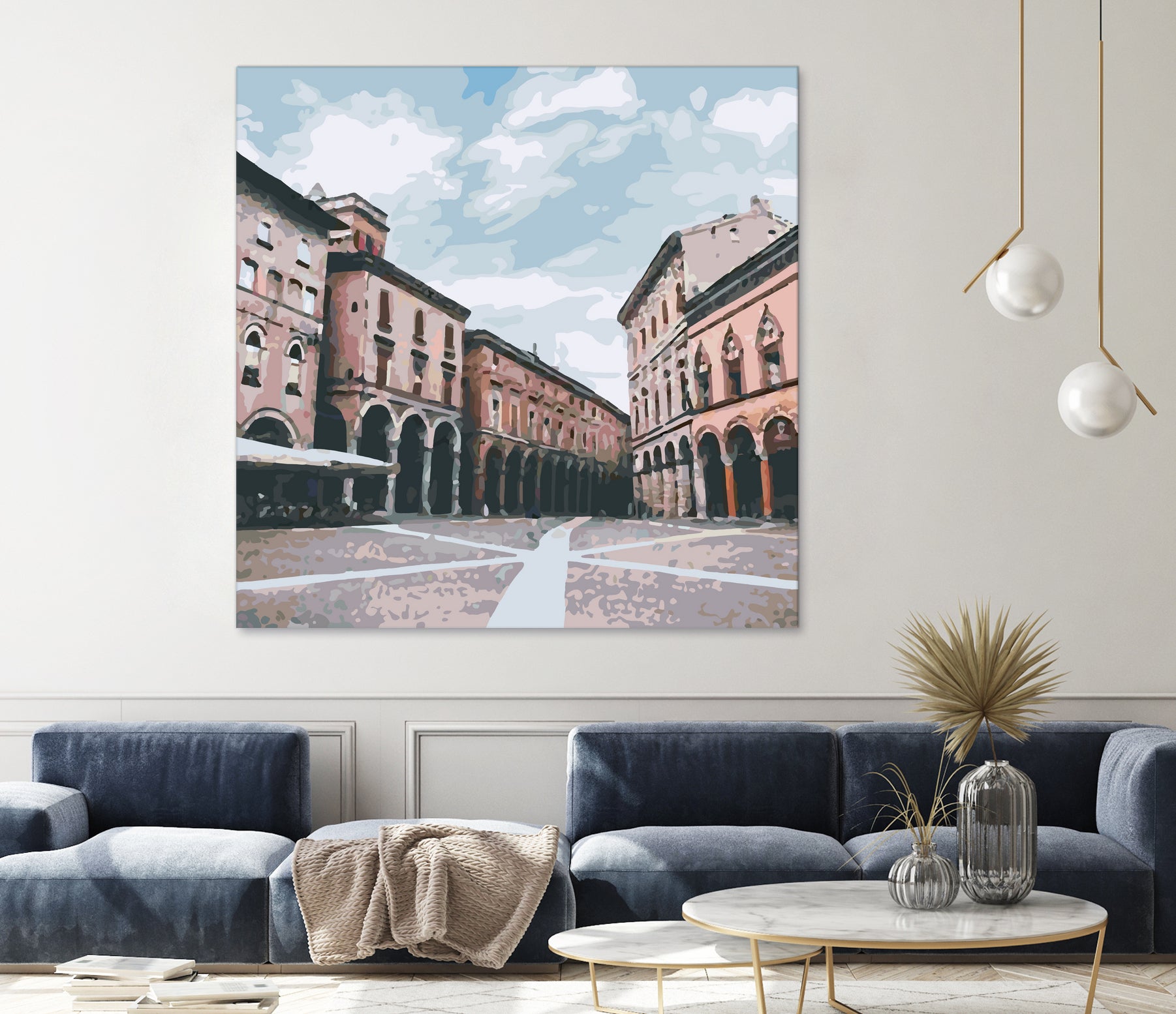 Bologna, Italy by Katarina Kasom on GIANT ART - orange digital painting