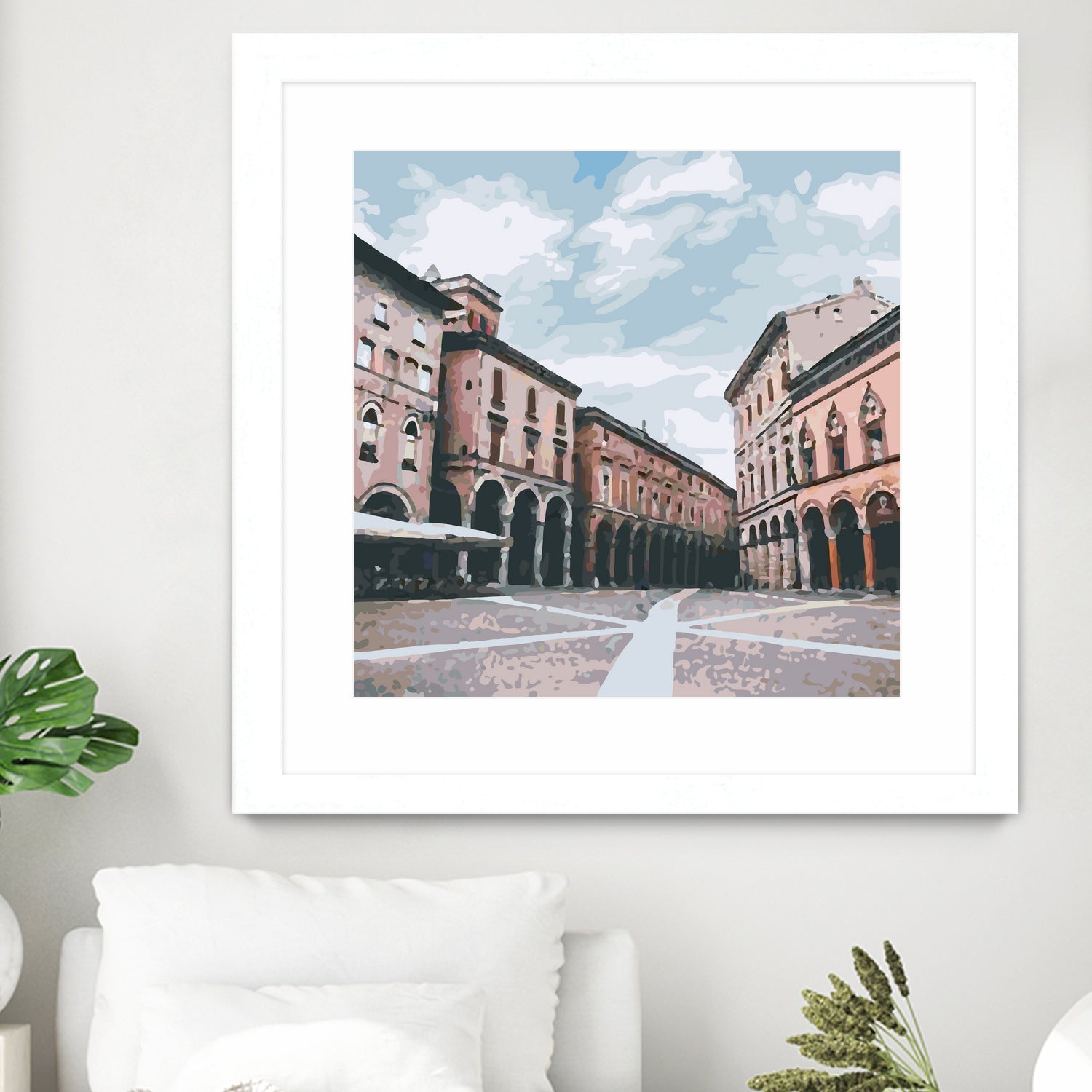 Bologna, Italy by Katarina Kasom on GIANT ART - orange digital painting