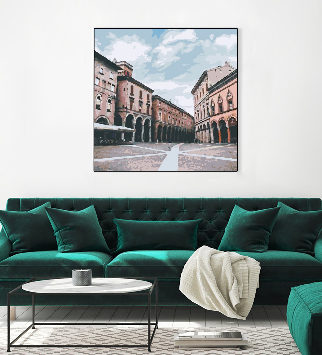 Bologna, Italy by Katarina Kasom on GIANT ART - orange digital painting