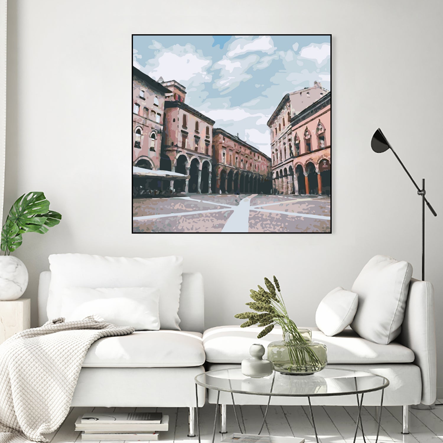 Bologna, Italy by Katarina Kasom on GIANT ART - orange digital painting