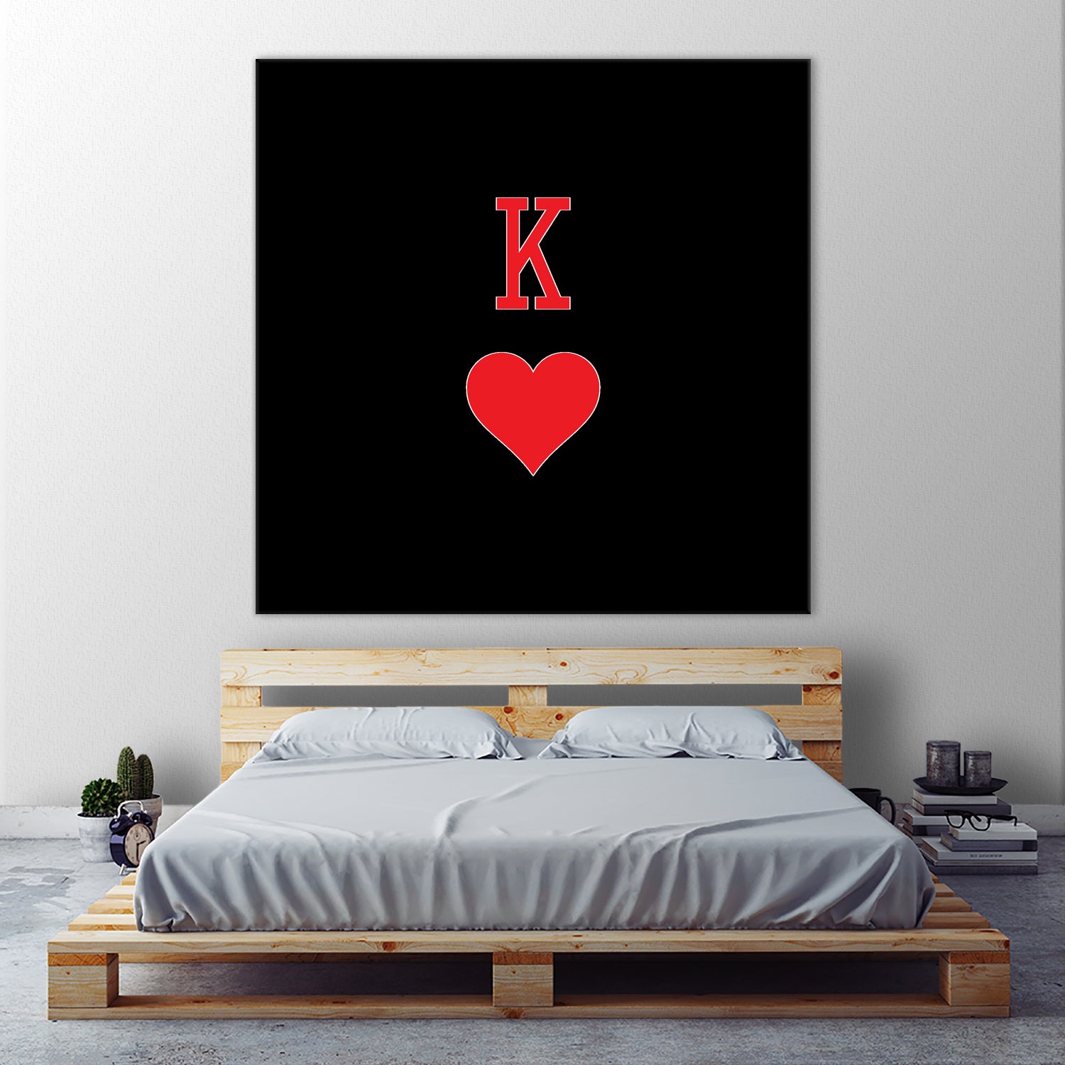 KING OF HEARTS by Alexander Tonetti on GIANT ART - red digital drawing