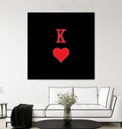 KING OF HEARTS by Alexander Tonetti on GIANT ART - red digital drawing