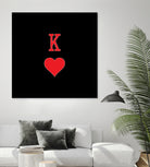 KING OF HEARTS by Alexander Tonetti on GIANT ART - red digital drawing