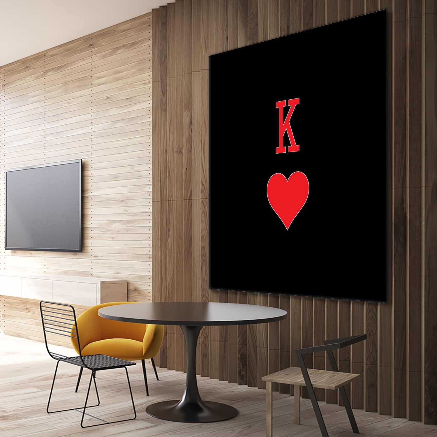 KING OF HEARTS by Alexander Tonetti on GIANT ART - red digital drawing