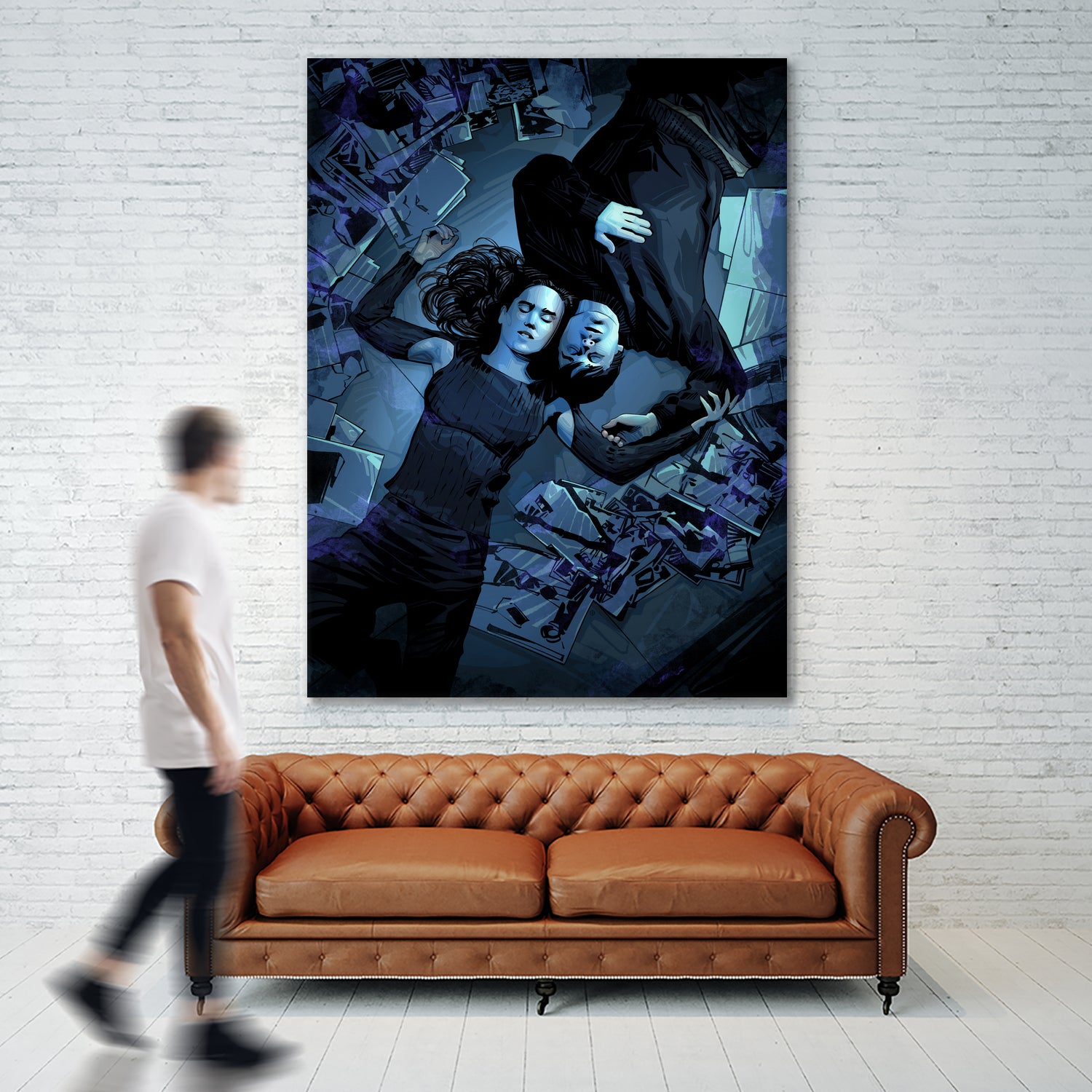 Requiem For A Dream by Nikita Abakumov on GIANT ART - blue digital painting