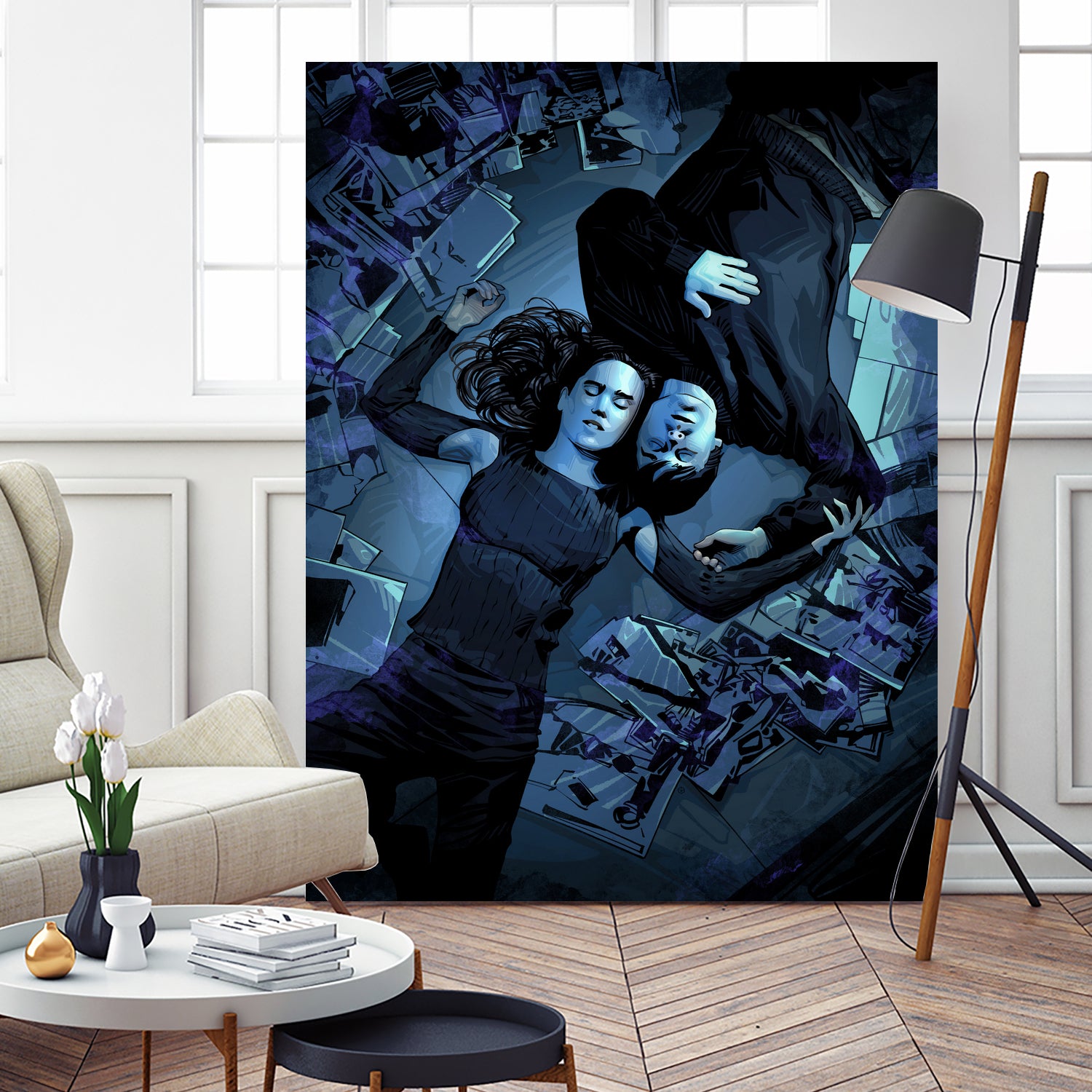 Requiem For A Dream by Nikita Abakumov on GIANT ART - blue digital painting