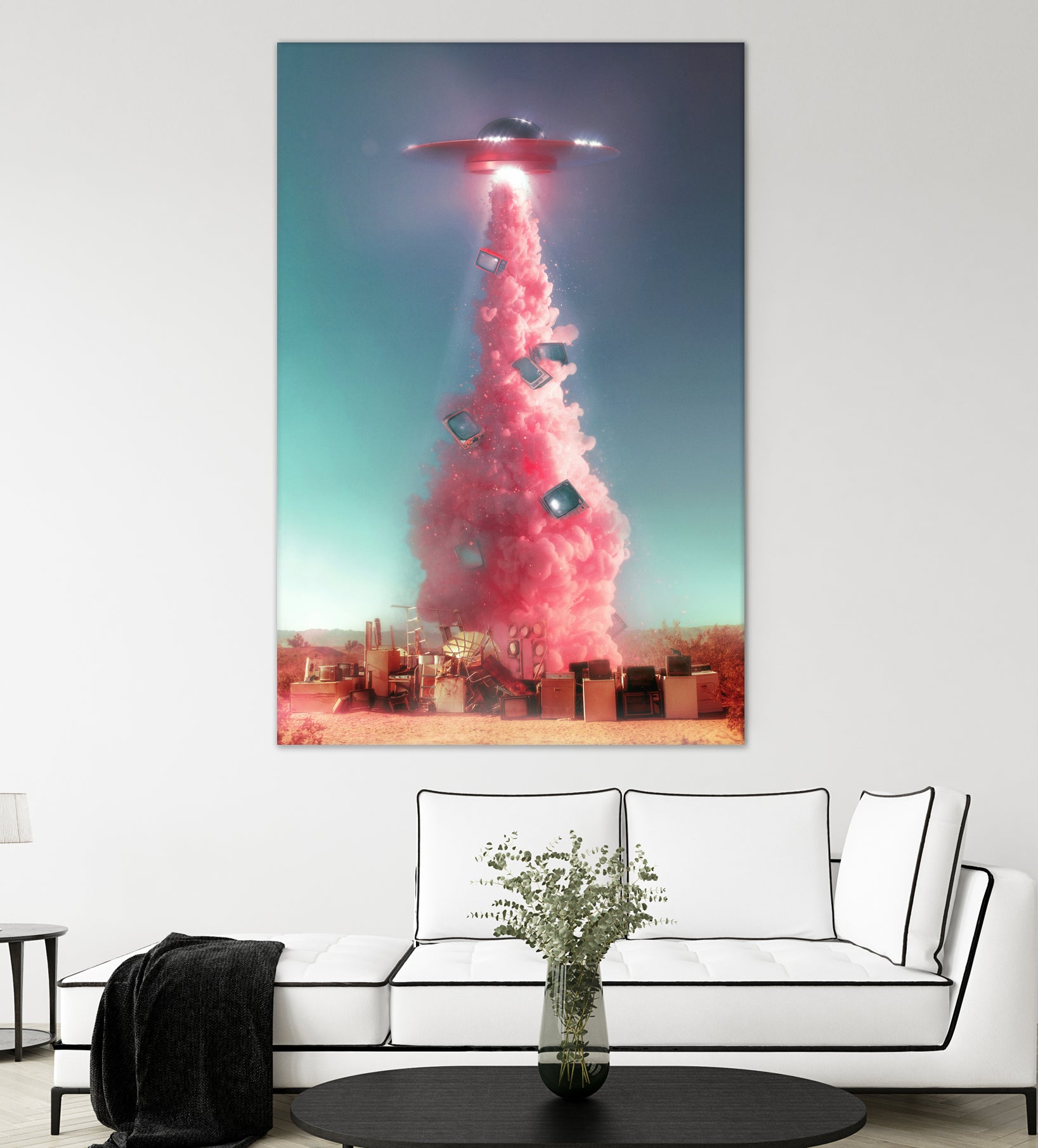 Extraterrestrial Espionage by Jonas Loose on GIANT ART - pink photo manipulation