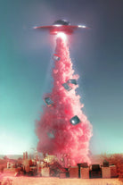 Extraterrestrial Espionage by Jonas Loose on GIANT ART - pink photo manipulation