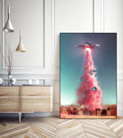 Extraterrestrial Espionage by Jonas Loose on GIANT ART - pink photo manipulation