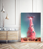 Extraterrestrial Espionage by Jonas Loose on GIANT ART - pink photo manipulation