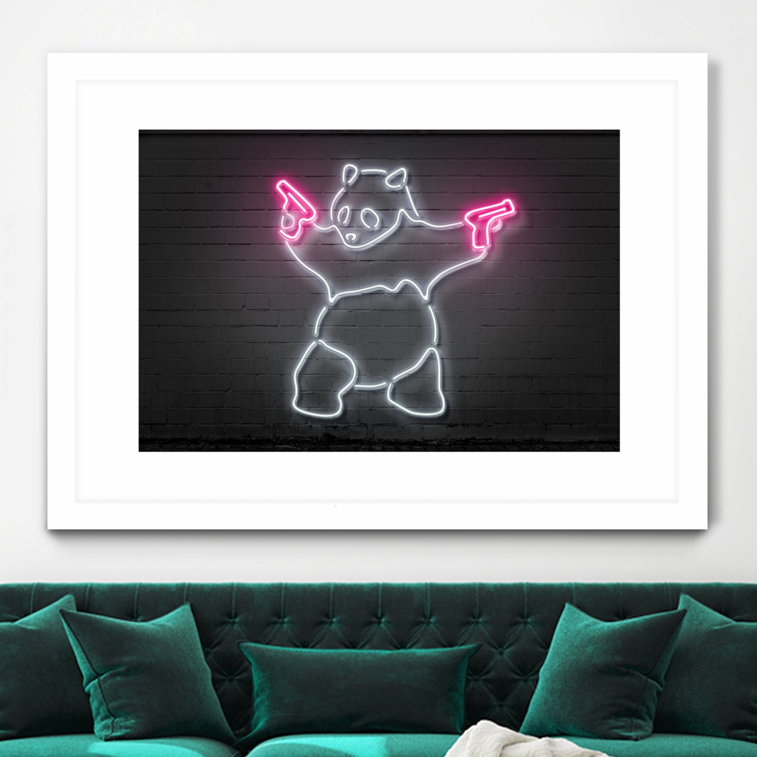 Panda by Octavian Mihai Mielu on GIANT ART - white 3d art