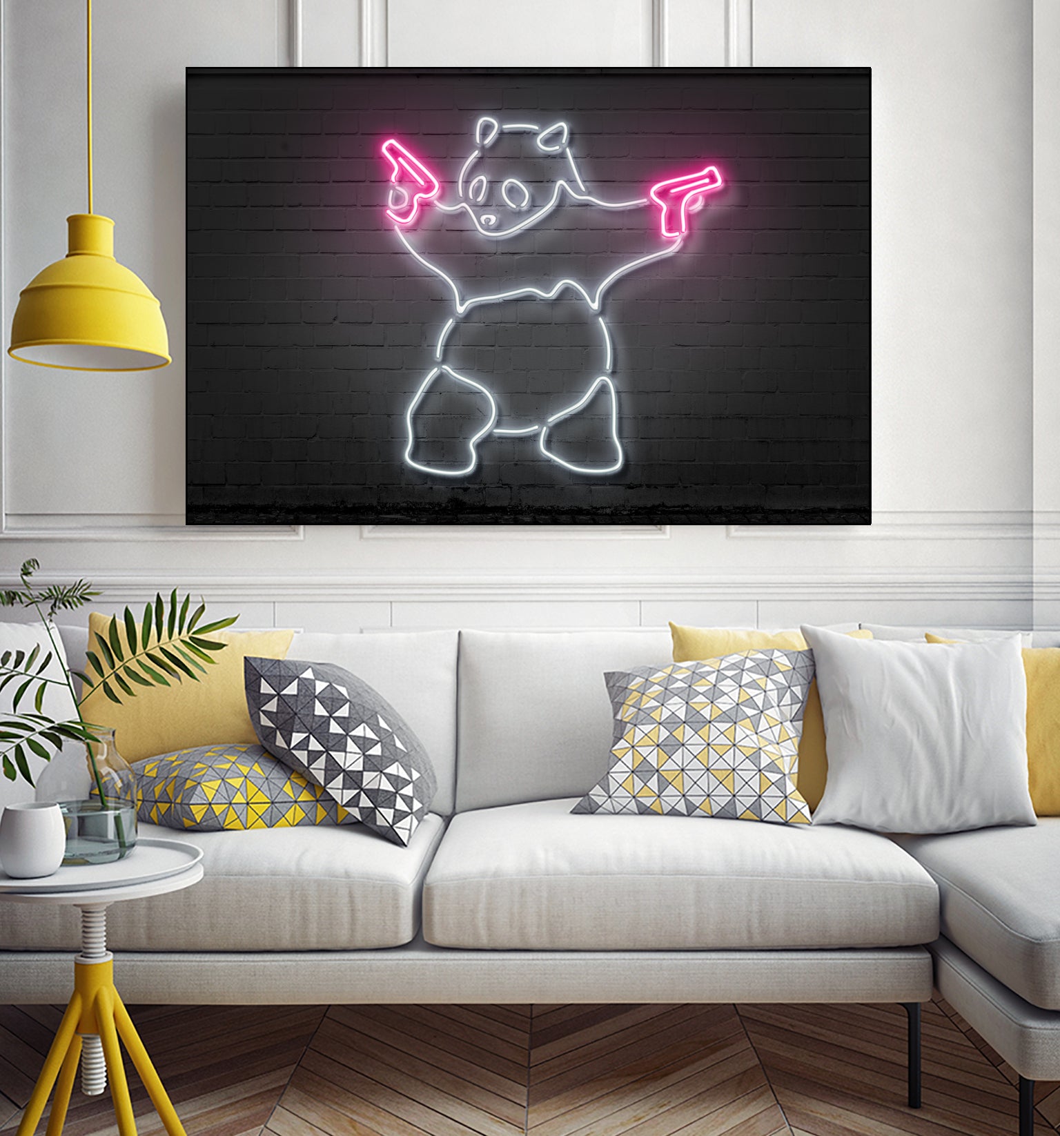 Panda by Octavian Mihai Mielu on GIANT ART - white 3d art