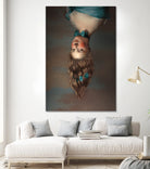 Upside Down Girl by Jonas Loose on GIANT ART - blue photo manipulation