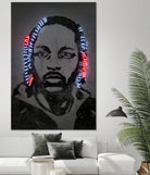 Kendrick Lamar by Octavian Mihai Mielu on GIANT ART - gray digital painting