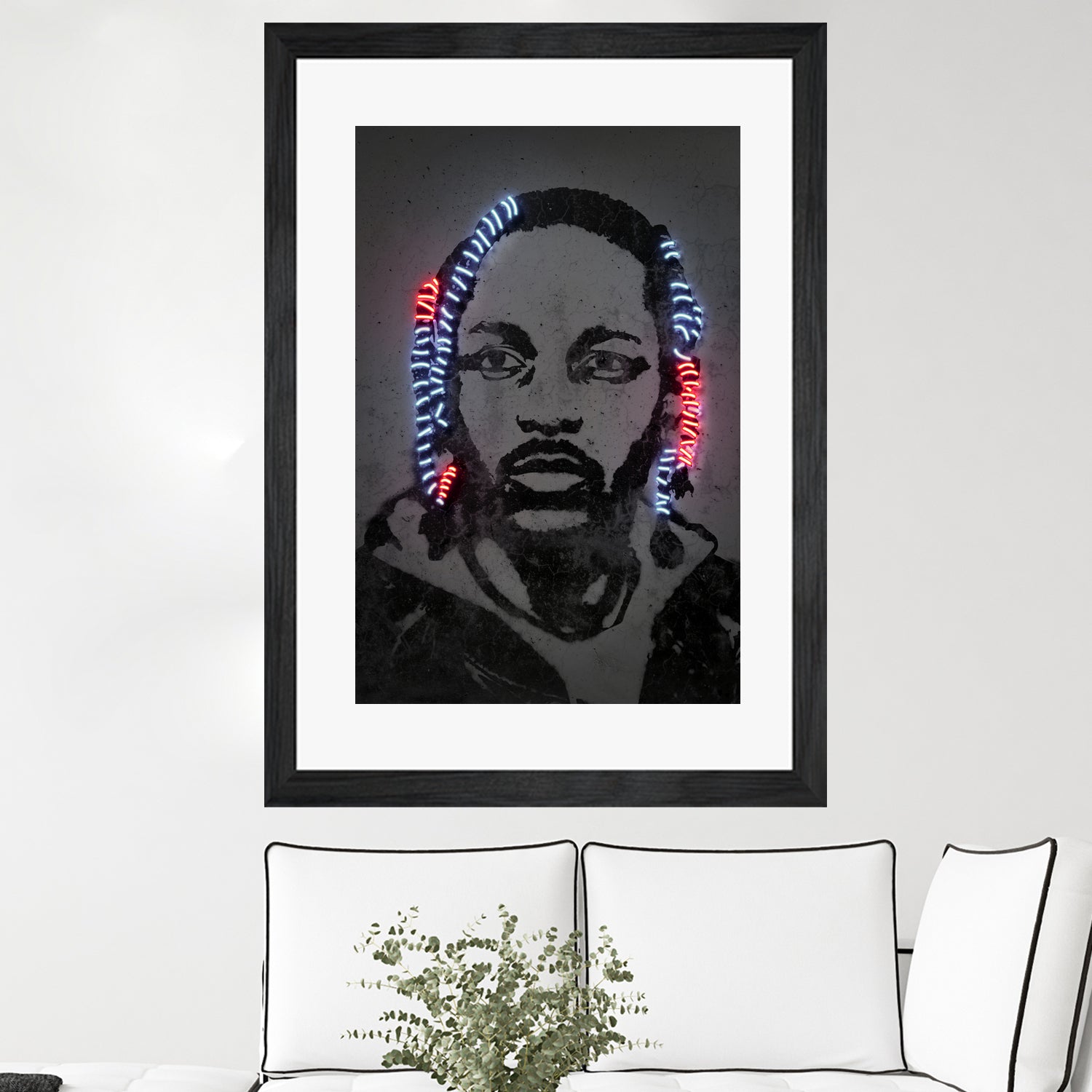 Kendrick Lamar by Octavian Mihai Mielu on GIANT ART - gray digital painting