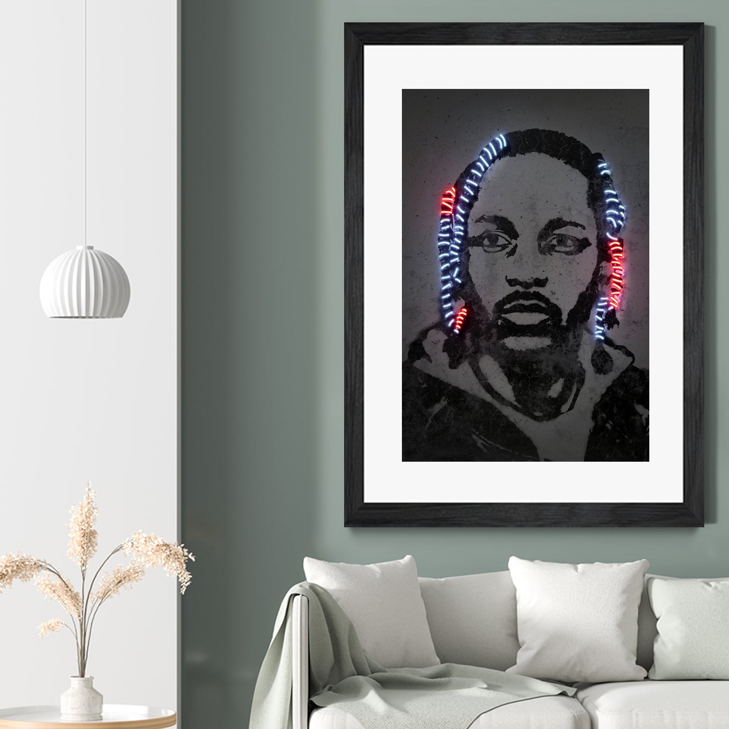 Kendrick Lamar by Octavian Mihai Mielu on GIANT ART - gray digital painting