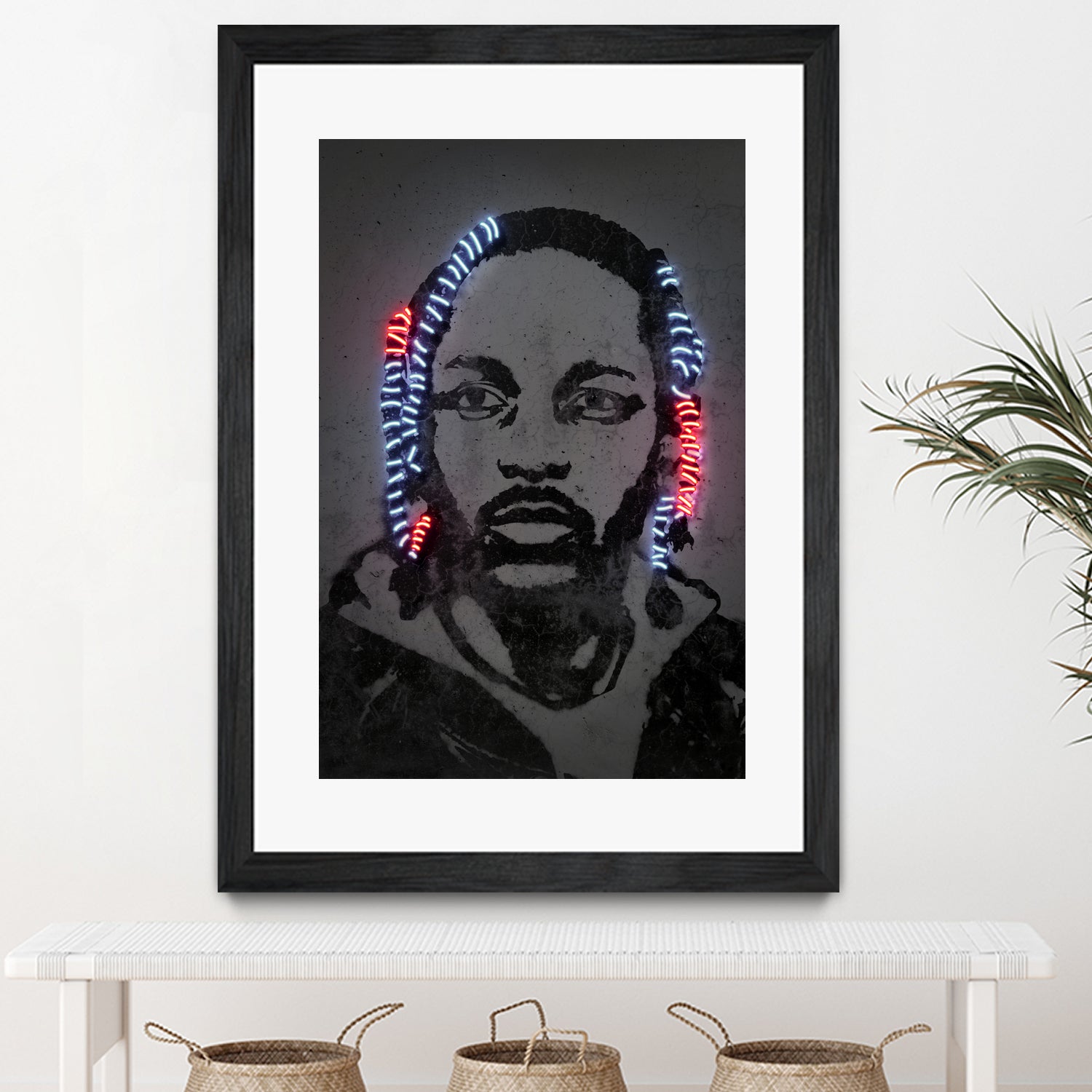 Kendrick Lamar by Octavian Mihai Mielu on GIANT ART - gray digital painting