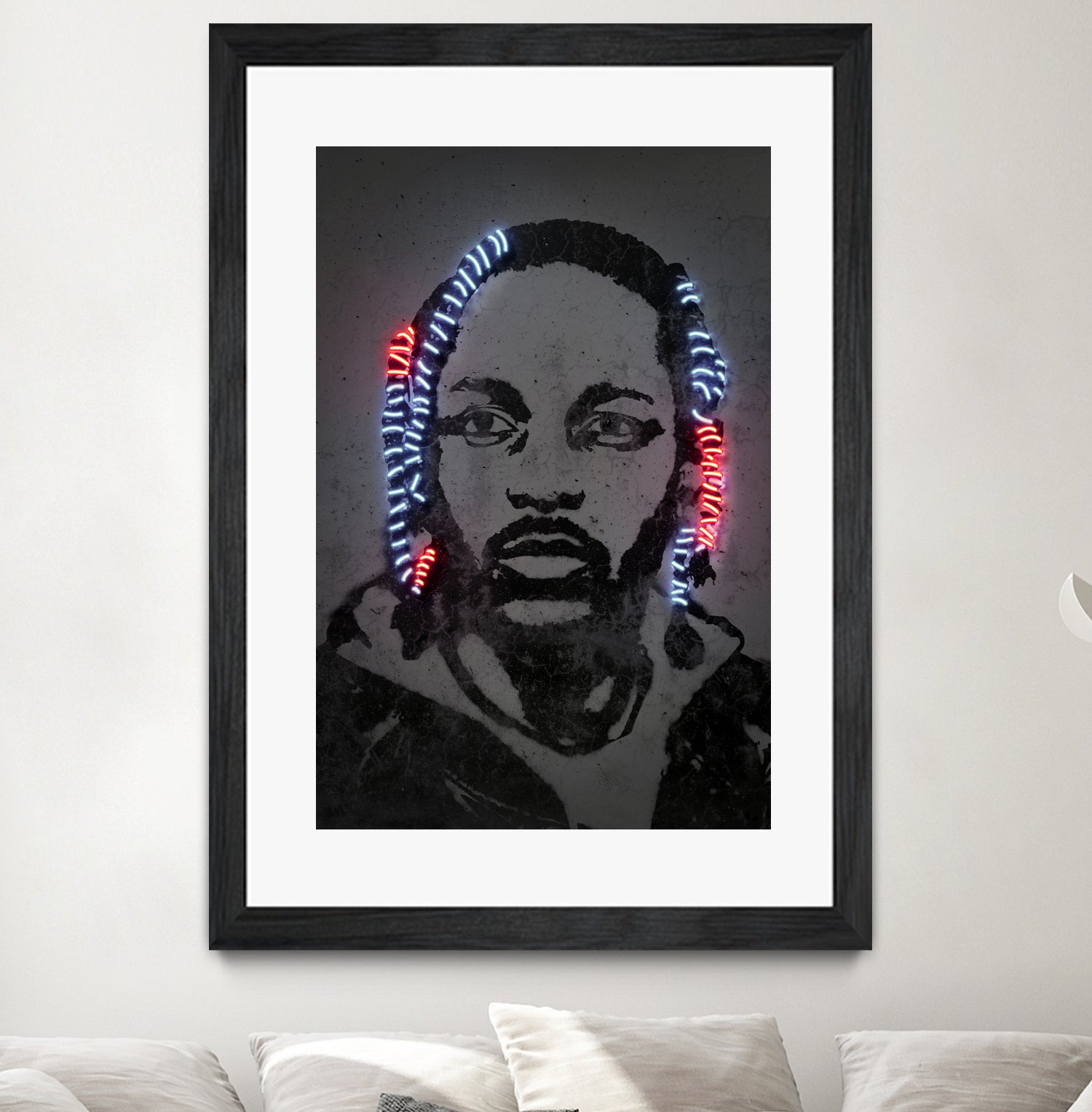 Kendrick Lamar by Octavian Mihai Mielu on GIANT ART - gray digital painting