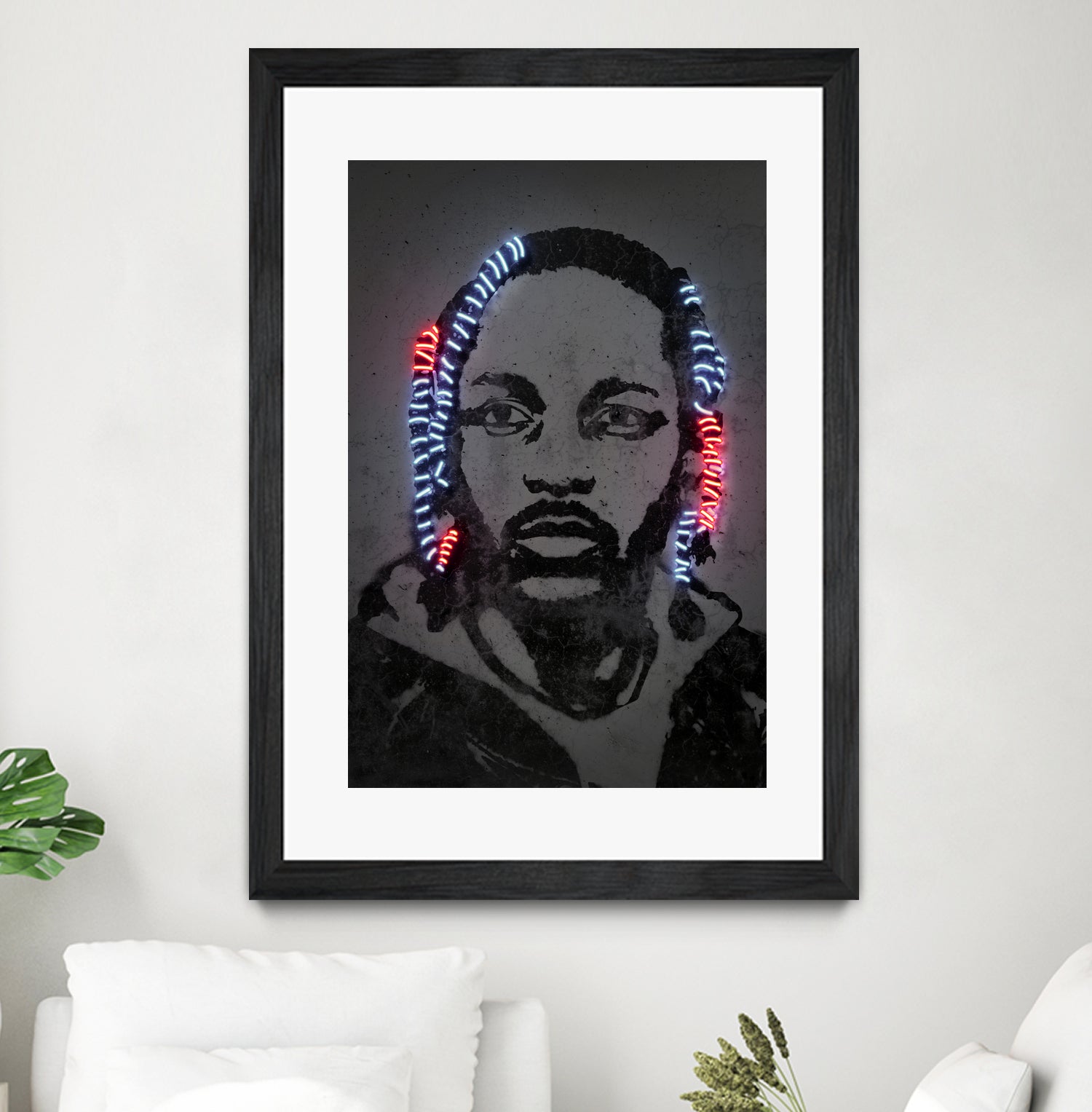 Kendrick Lamar by Octavian Mihai Mielu on GIANT ART - gray digital painting