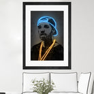 Drake by Octavian Mihai Mielu on GIANT ART - blue digital painting