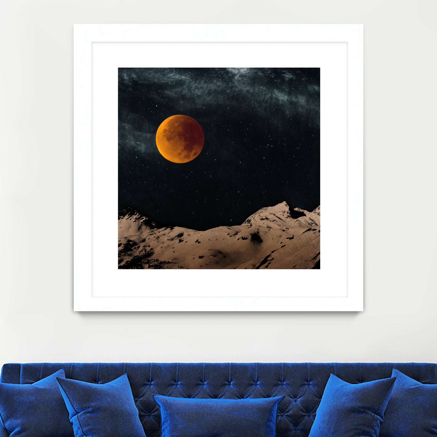 Bloodmoon Fantasy by Dirk Wüstenhagen on GIANT ART - blue photo manipulation