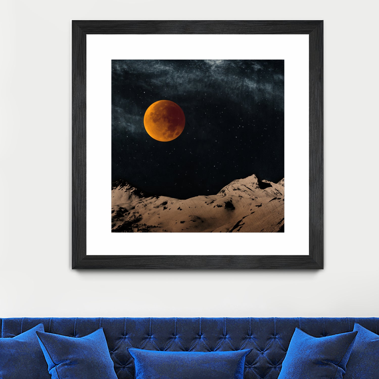 Bloodmoon Fantasy by Dirk Wüstenhagen on GIANT ART - blue photo manipulation