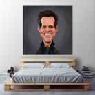 Jim Carrey by Rob Snow on GIANT ART - brown digital painting