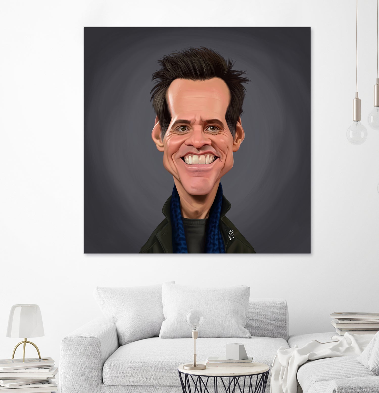 Jim Carrey by Rob Snow on GIANT ART - brown digital painting