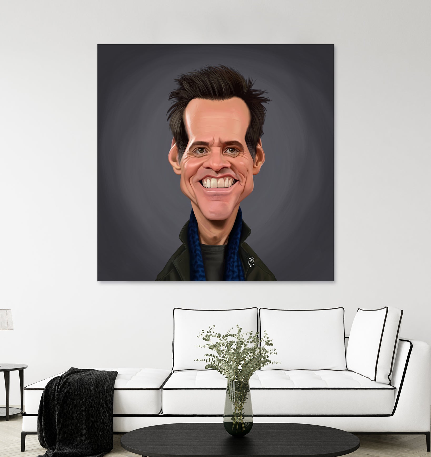 Jim Carrey by Rob Snow on GIANT ART - brown digital painting