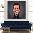 Jim Carrey by Rob Snow on GIANT ART - brown digital painting