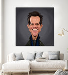 Jim Carrey by Rob Snow on GIANT ART - brown digital painting