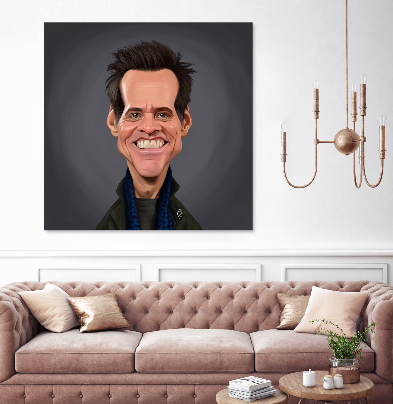 Jim Carrey by Rob Snow on GIANT ART - brown digital painting