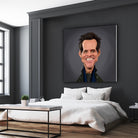 Jim Carrey by Rob Snow on GIANT ART - brown digital painting