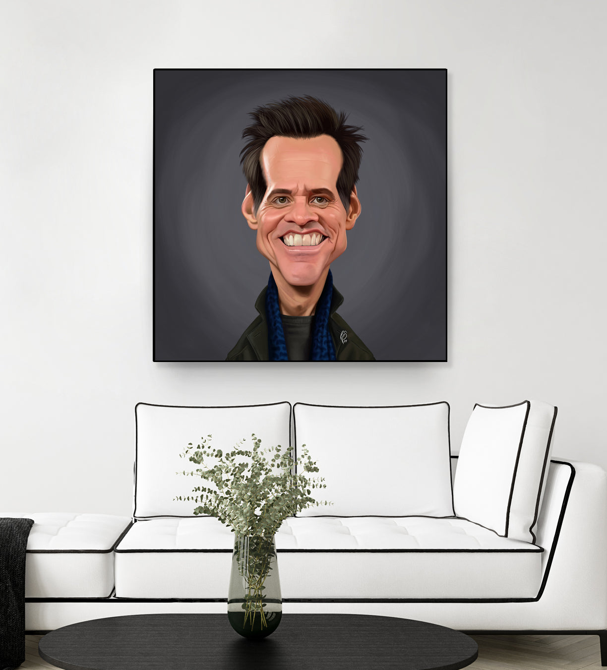 Jim Carrey by Rob Snow on GIANT ART - brown digital painting