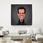 Jim Carrey by Rob Snow on GIANT ART - brown digital painting