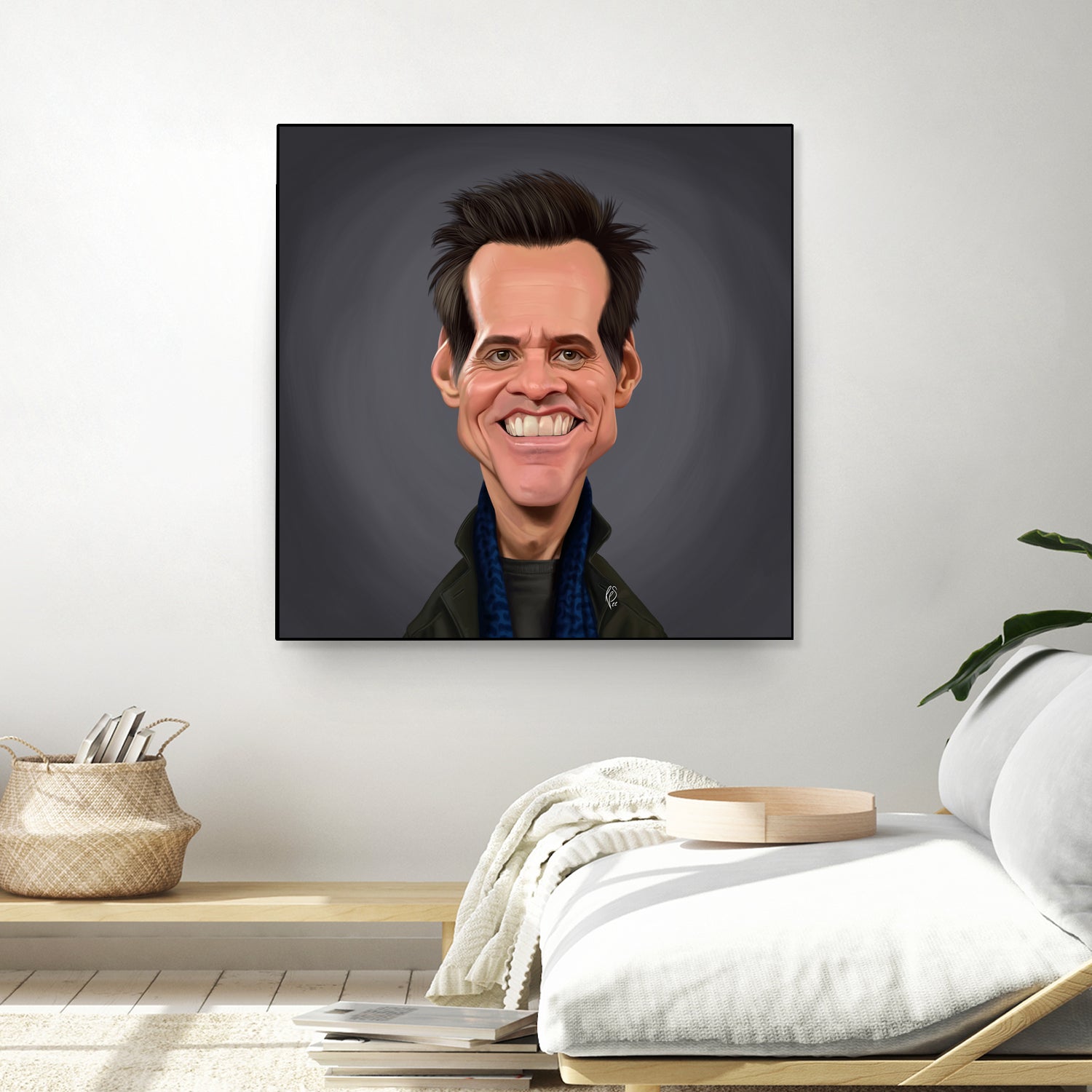 Jim Carrey by Rob Snow on GIANT ART - brown digital painting