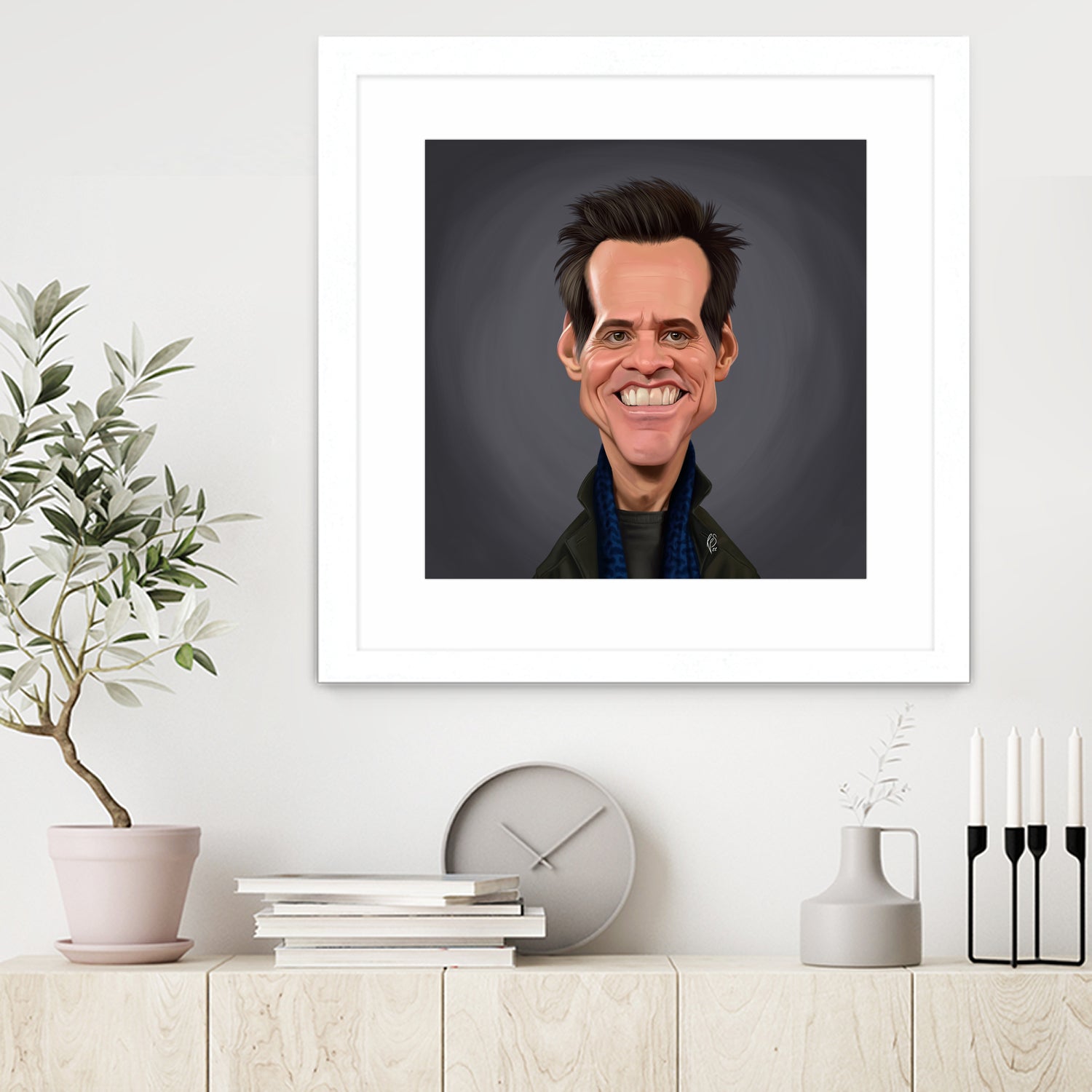 Jim Carrey by Rob Snow on GIANT ART - brown digital painting